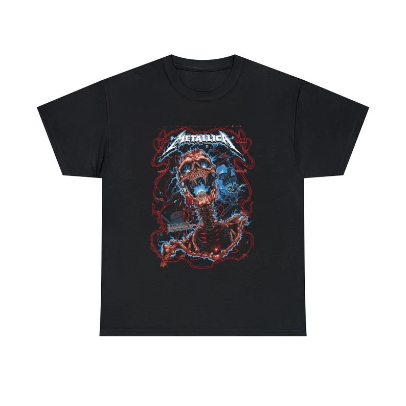 Metallica Vintage Style Tshirt, Metallica Apparel Unisex T-Shirt Gift For Fan